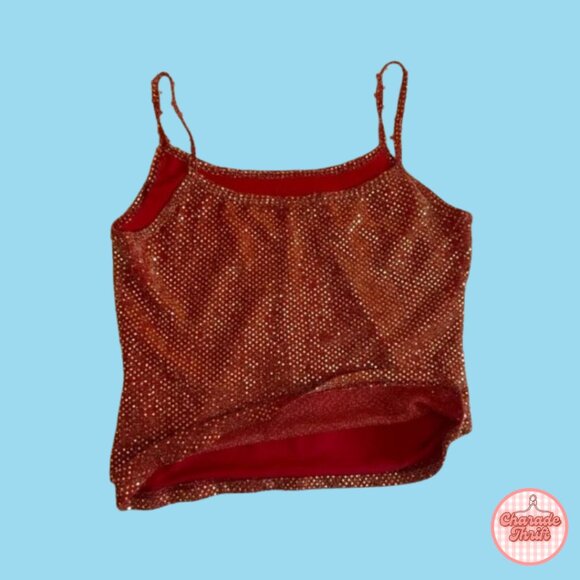 Vintage Le Chateau Sparkly Cami - Picture 2 of 3